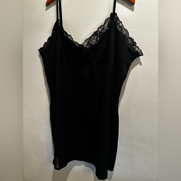 Princess Polly Black Lace Mini Dress slip short vacation fancy lace - Picture 2 of 12